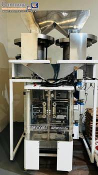 Embaladora empacotadora Mecapack MD-200L com pesadora balan�a dupla Helimatic  para p�s gr�os JHM