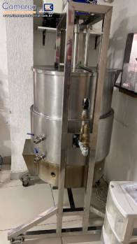 Tacho em a�o inox � g�s Geral Multipe�as 150 litros