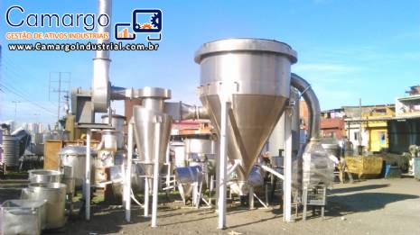 Secador Spray Dryer em ao inox