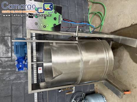 Tacho encamisado el�trico e g�s em inox para doces geleias 250 litros Inoxmar