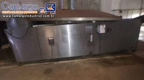 Fritador automático com tanque de gordura para batatas Incalfer