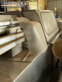 Embutideira Handtmann VF 520 e torcedor salsichas Handtmann 242 com ganchos suspens�o completa