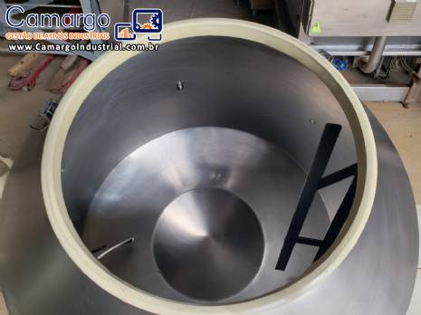 Drageadeira em aço inox 250 litros