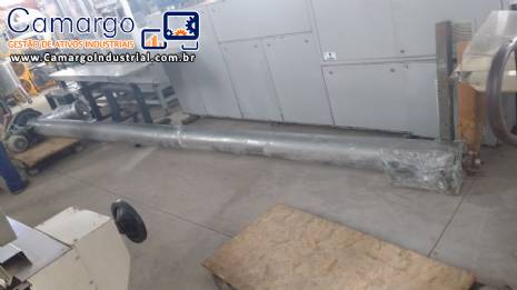 Duas roscas transportadoras em a�o inox com 5 metros